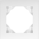 Rámeček jednonásobný LOGUS, BASE / plast, bílá