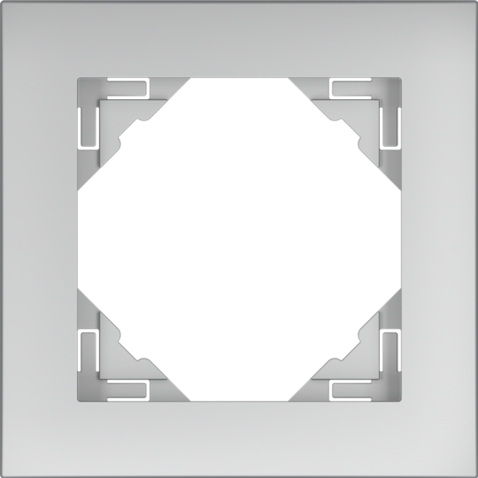 Rámeček jednonásobný LOGUS, AQUARELLA / plast-metalic, hliníková