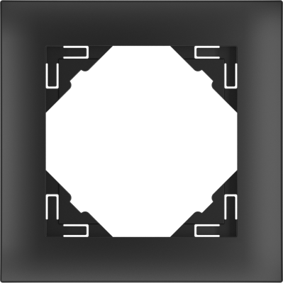Einzelrahmen LOGUS, BASE / Kunststoff / Schwarz