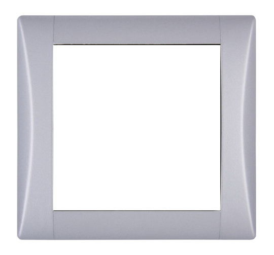 Frame - 1 gang, Elegant aluminium