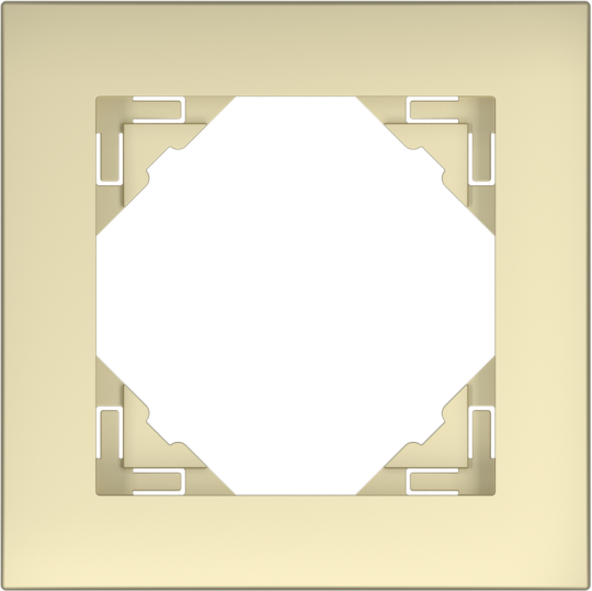 Rámeček jednonásobný LOGUS, AQUARELLA / plast-metalic / zlatá