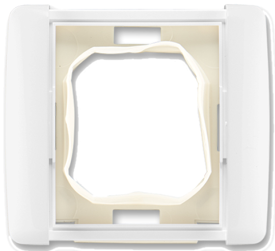 Rámeček jednonásobný-Time bílá, pro elektroinstalační přístroje IP 44