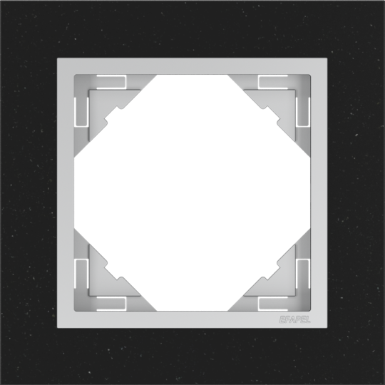 Einzelrahmen LOGUS, PETRA / Granit / Aluminium