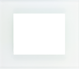 Rámeček jednonásobný Decente - sklo, mléčně bílá