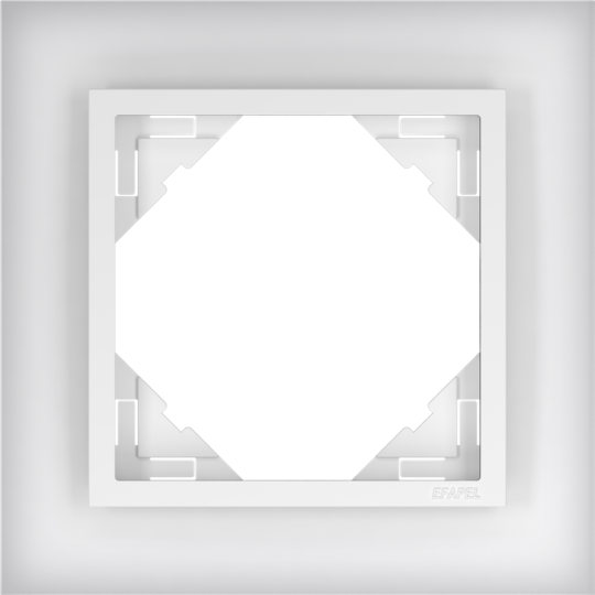 Rámeček jednonásobný LOGUS, CRYSTAL / tvrzené sklo, ledová