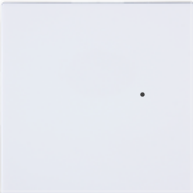 Kryt spínače jednoduchý - Elegant sněhově bílá, upravený