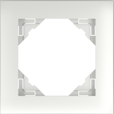 Rámeček jednonásobný LOGUS, AQUARELLA / plast-metalic, ledová