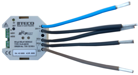 R-JC-0201B-A, žaluziový aktor