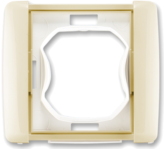 Rámeček jednonásobný-Element slonová kost, pro elektroinstalační přístroje IP 44