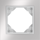 Rámeček jednonásobný LOGUS, METALLO / inox / hliníková