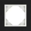 Rámeček jednonásobný LOGUS, PETRA / granite / ledová