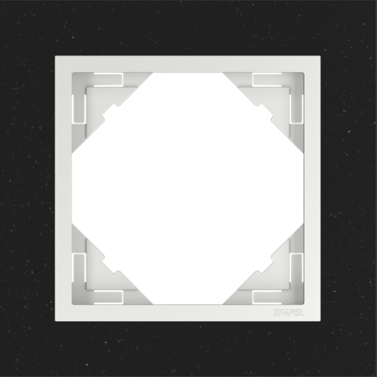 Frame - 1 gang LOGUS, PETRA / granite / ice