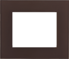 Rámeček jednonásobný Decente - sklo, čokoládově hnědá