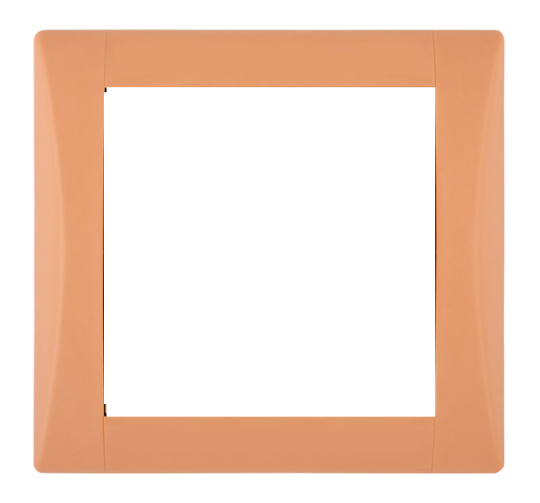 Frame - 1 gang, Elegant peach orange