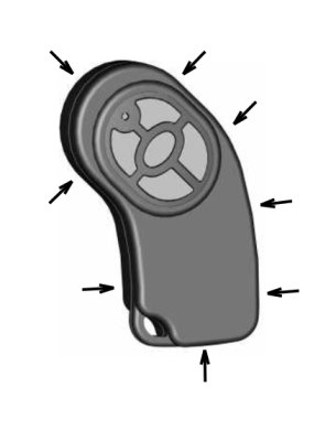 R-KF-0500T-A, RF klíčenka